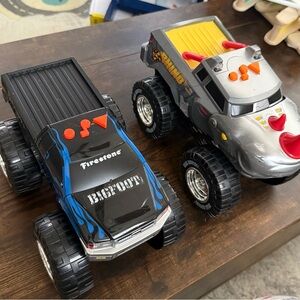 Bigfoot Monster Truck Toy Set - Black, Blue and Silver